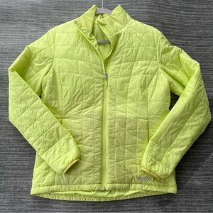 Marmot Women’s Neon Green Calen PrimaLoft Puffer Jacket Size Large 77970  A